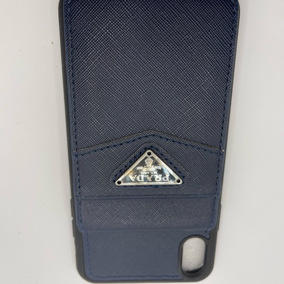 Navy Blue iPhone XS Max Designer Case - Picture 3 of 12